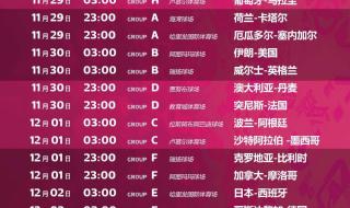 世界杯多长时间一场 卡塔尔世界杯决赛时间